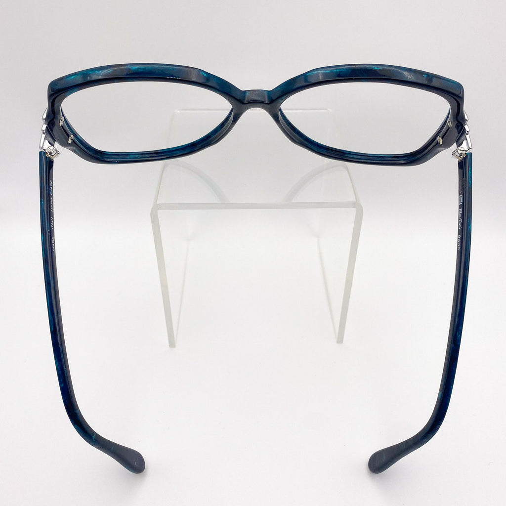 Oversized eyeglasses on a white background
