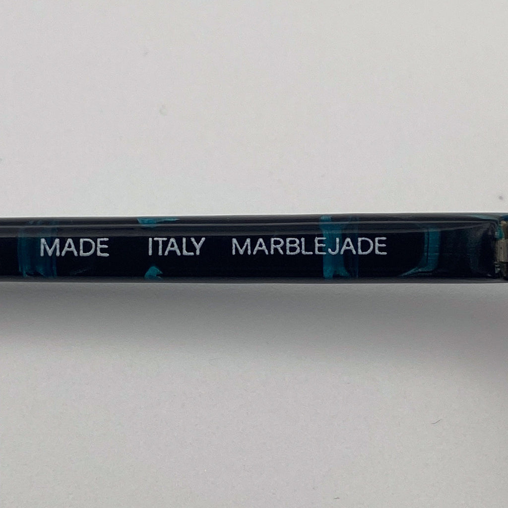 Marblejade temple arm with 'Made Italy' text on a white background