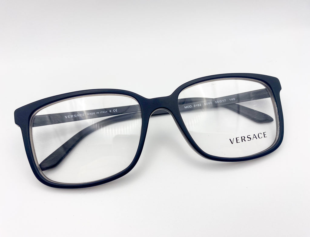 Versace eyeglasses on a white background