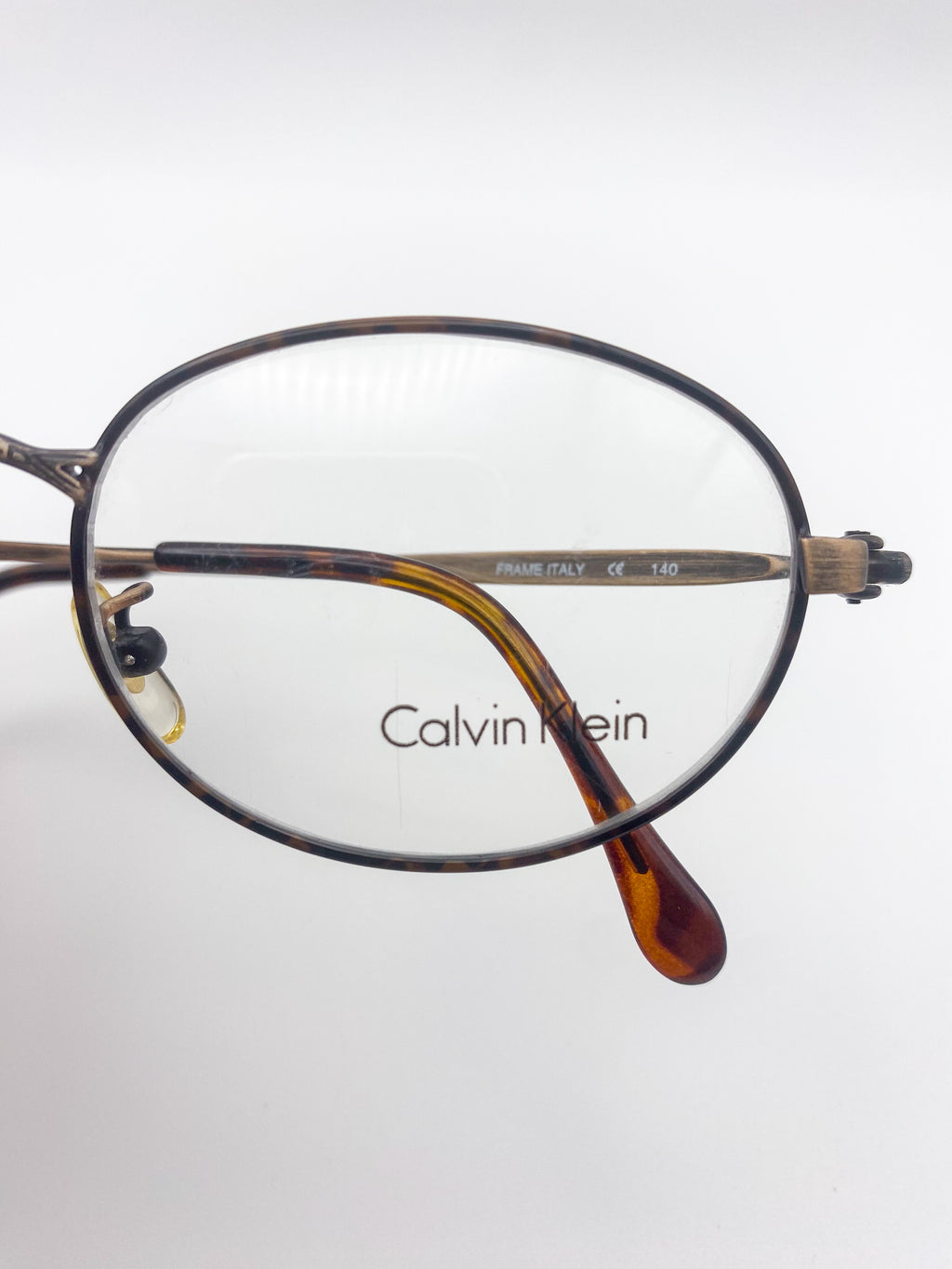 Calvin Klein eyeglasses on a white background