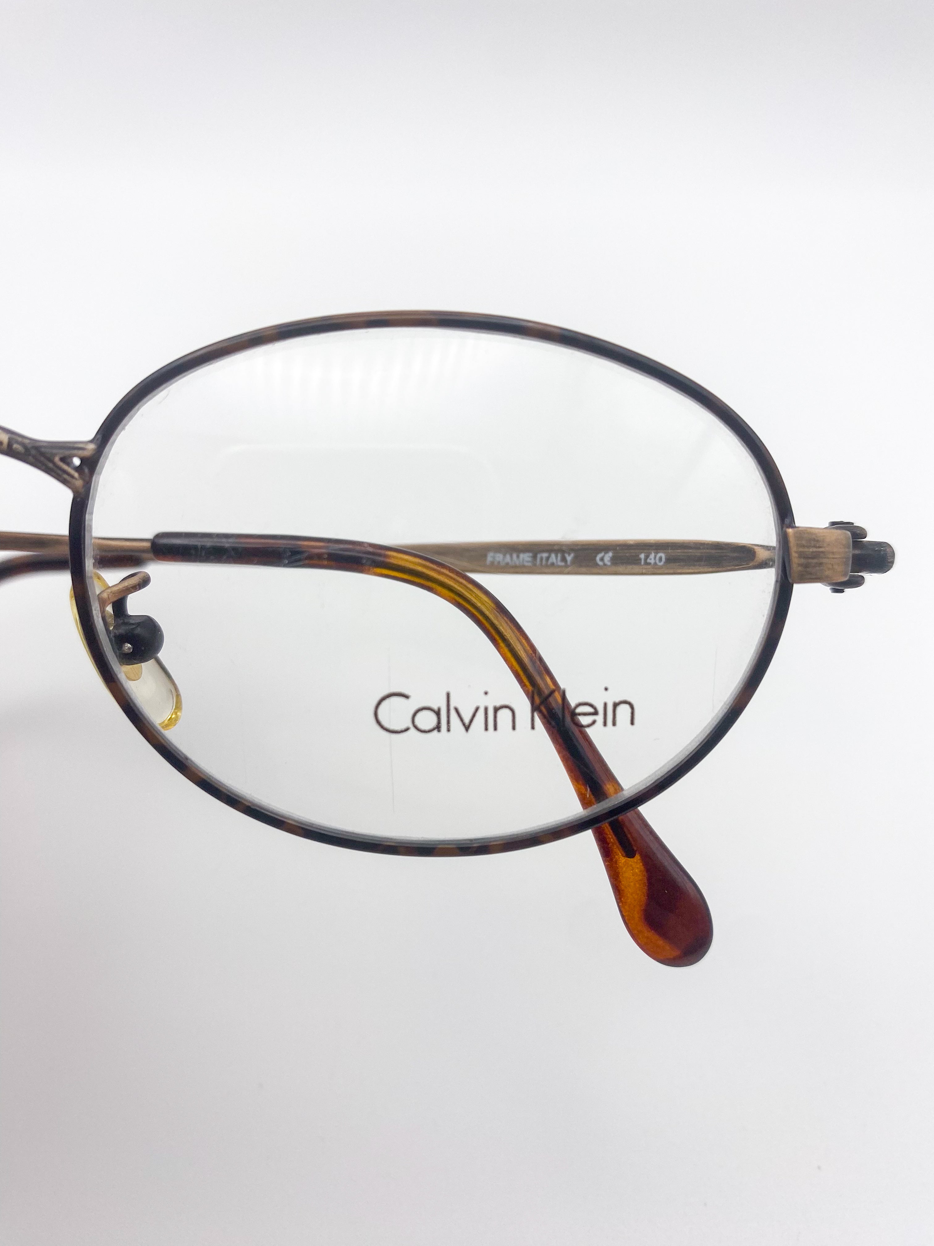 Calvin Klein eyeglasses on a white background