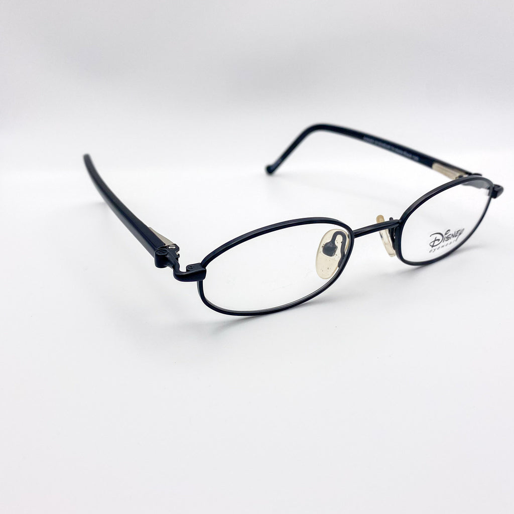 Black eyeglasses on a white background