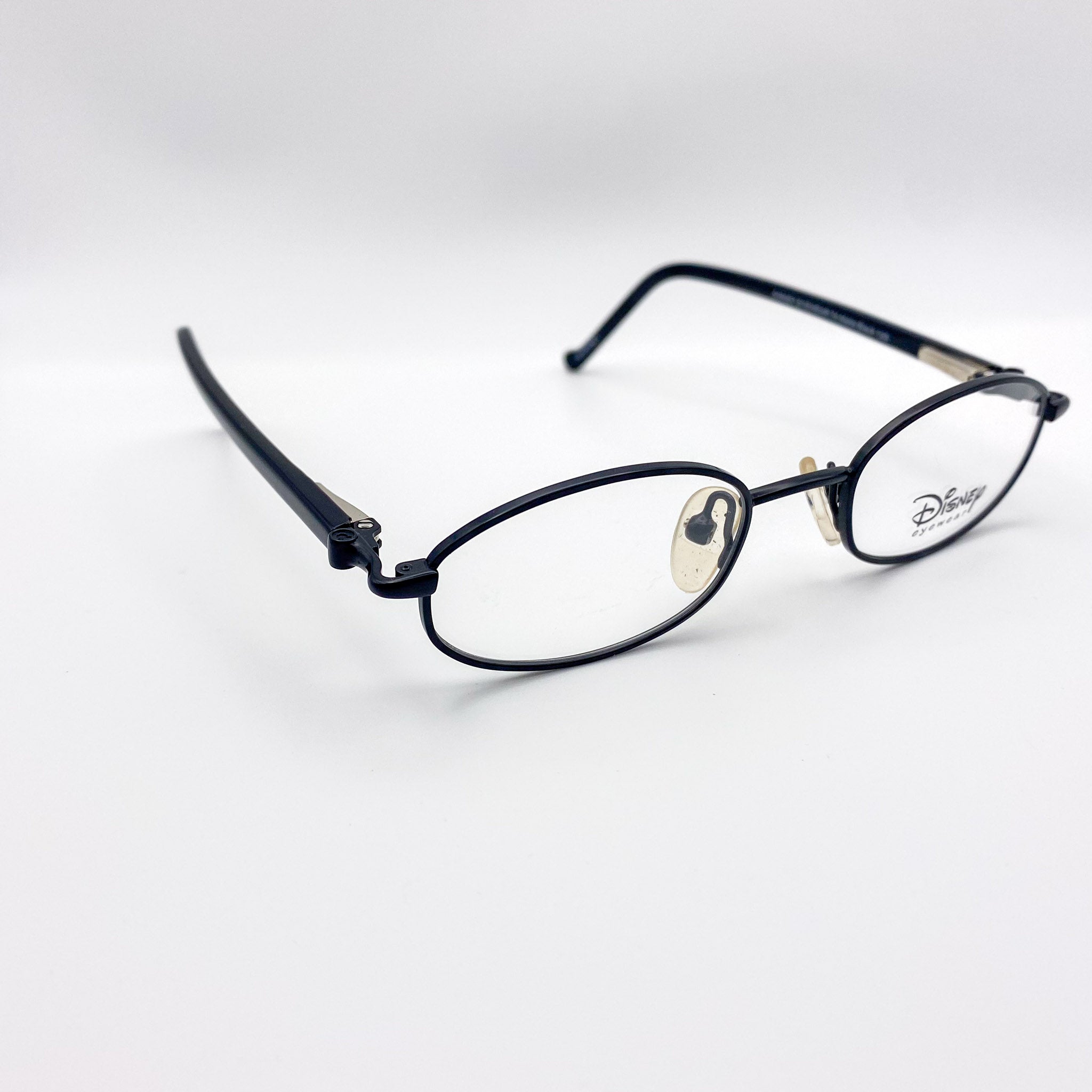 Black eyeglasses on a white background