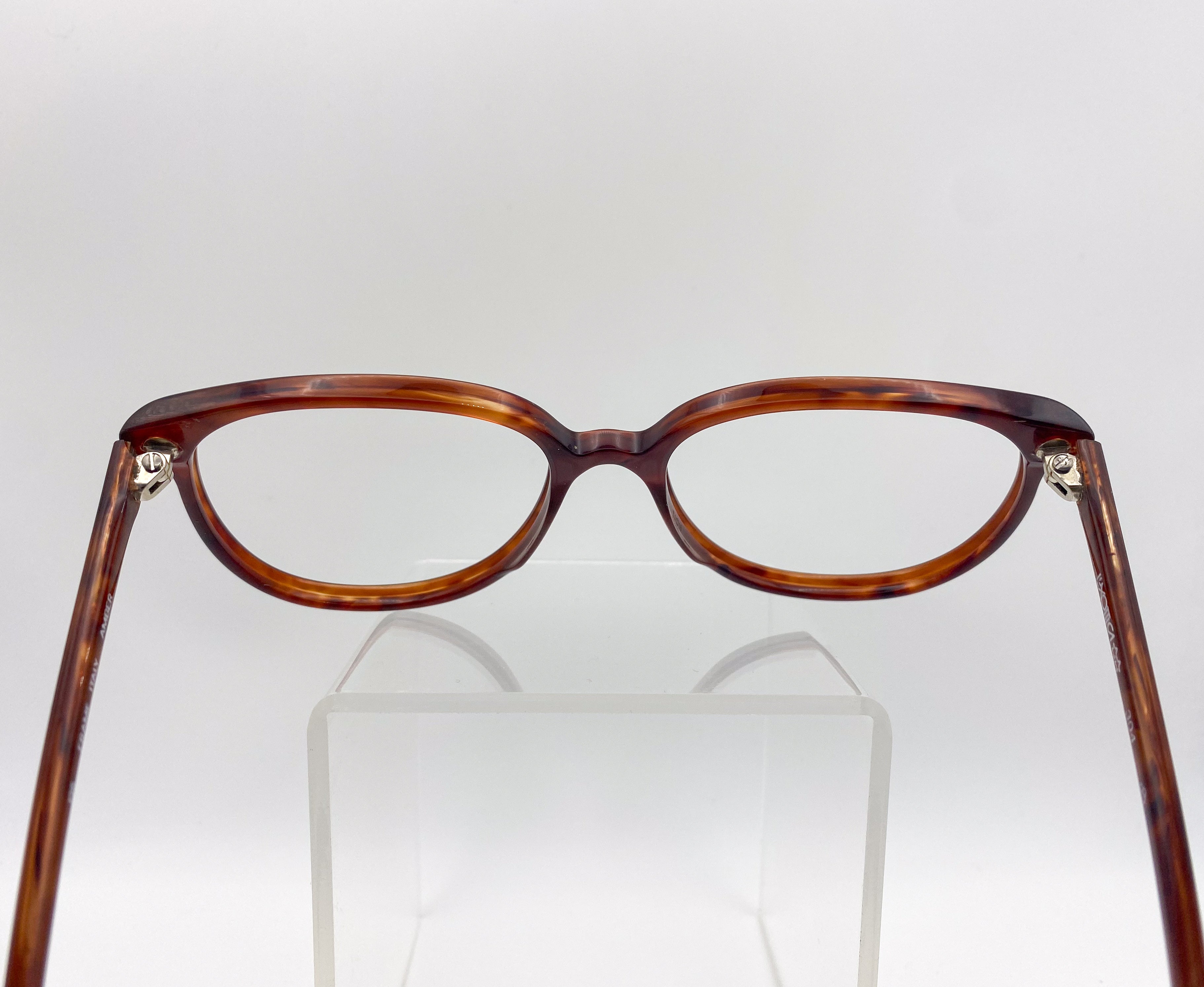 80s tortoiseshell eyeglasses on a white background