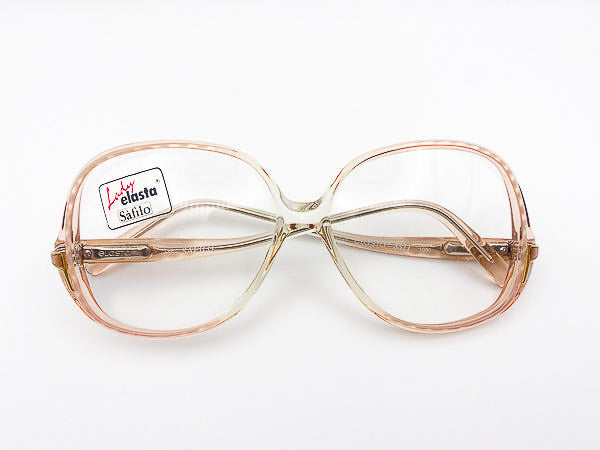 Vintage Safilo Lady Elasta oversized eyeglasses on a white background