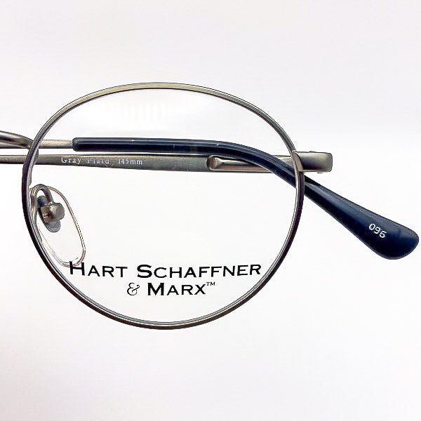 Round Hart Schaffner & Marx eyeglasses on a white background