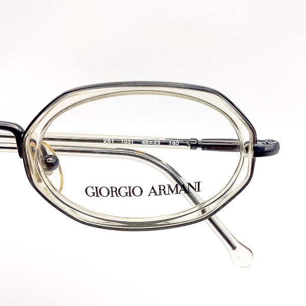 Giorgio Armani eyeglasses on a white background