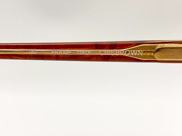 Vintage tortoise and gold eyeglass temple stem