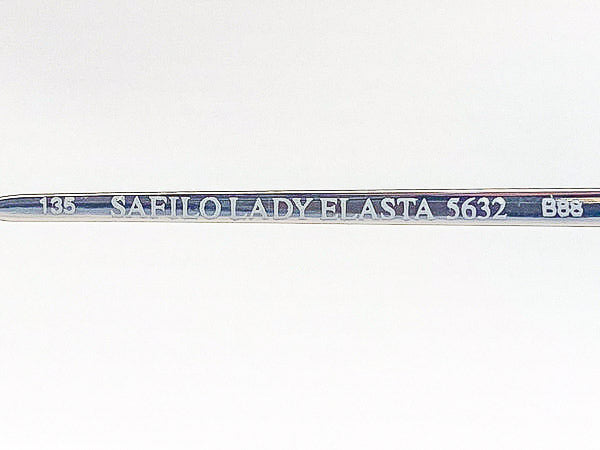Eyeglass frame with 'Safilo Lady Elasta 5632' branding on a white background