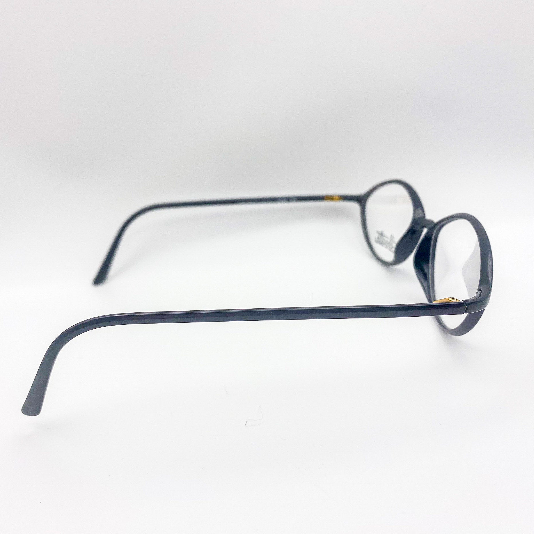 Pair of eyeglasses on a white background