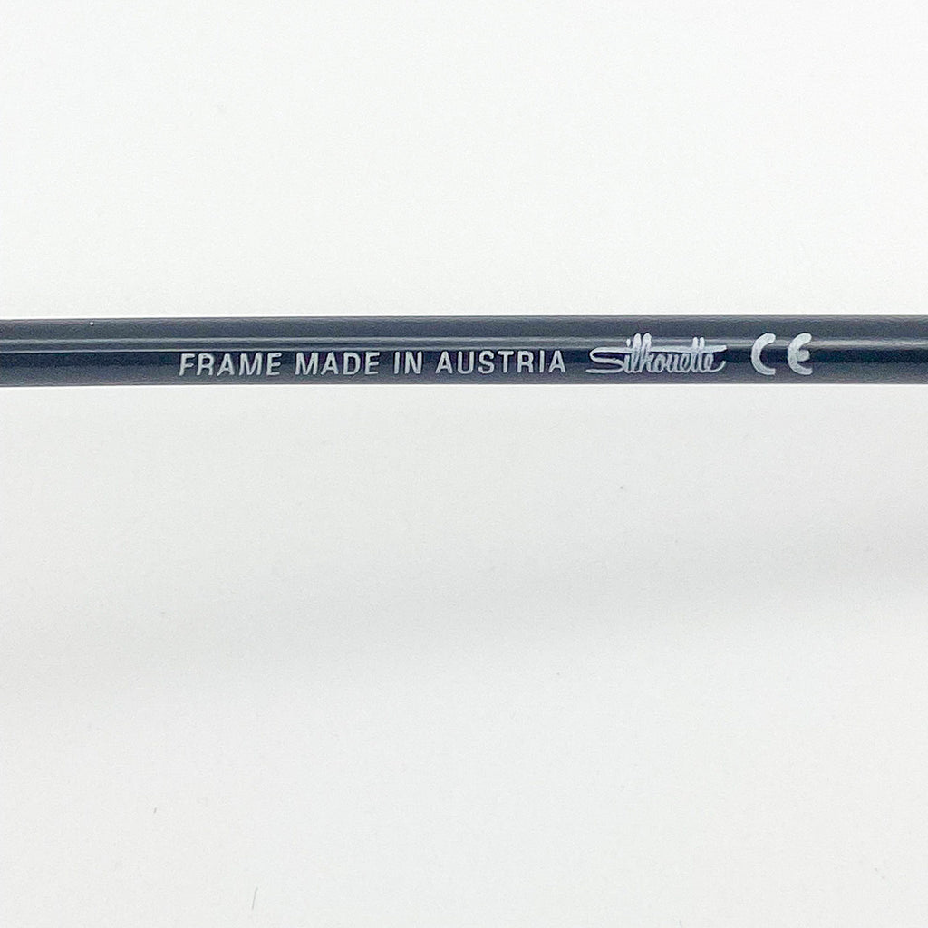 Silhouette frame component with 'Made in Austria' text on a white background