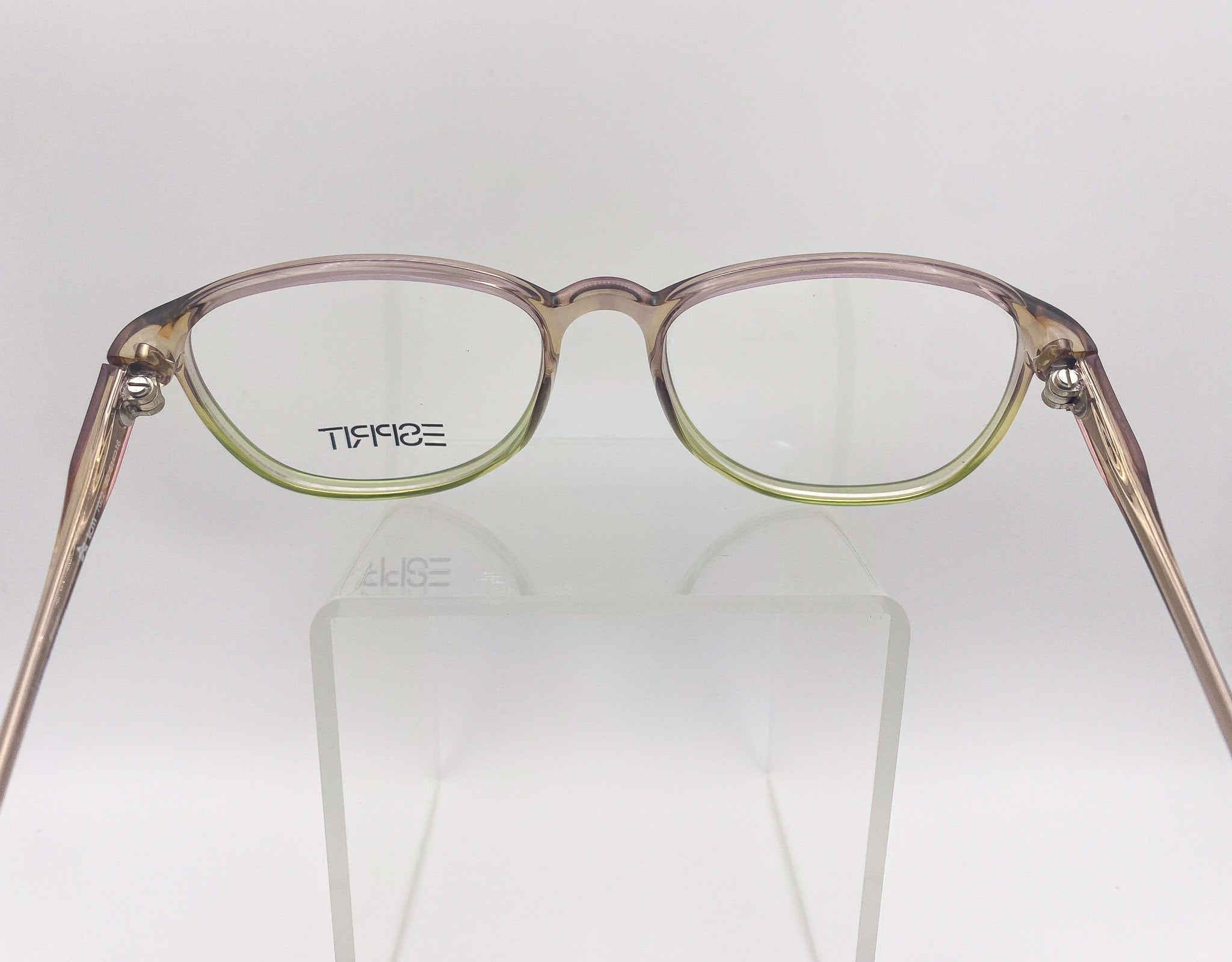 Oversized eyeglasses with 'ESPRIT' branding on a white background
