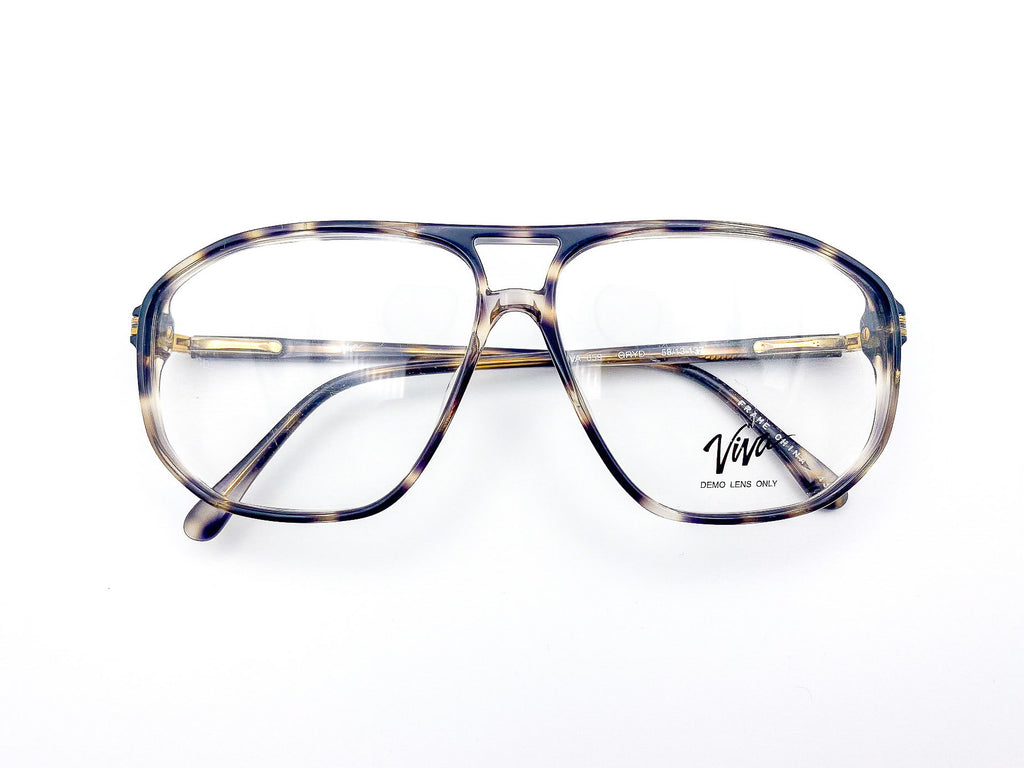 Vintage Viva aviator glasses on a white background